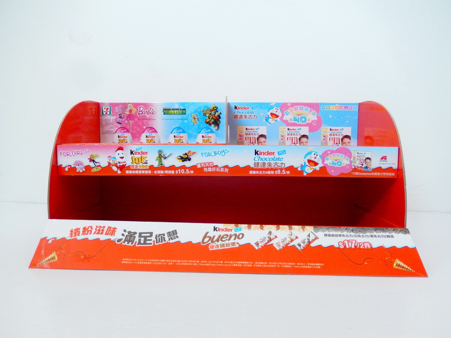 High quality cardboard countertop display standing for chocolate,corrugated cardboard countertop display -CF2002